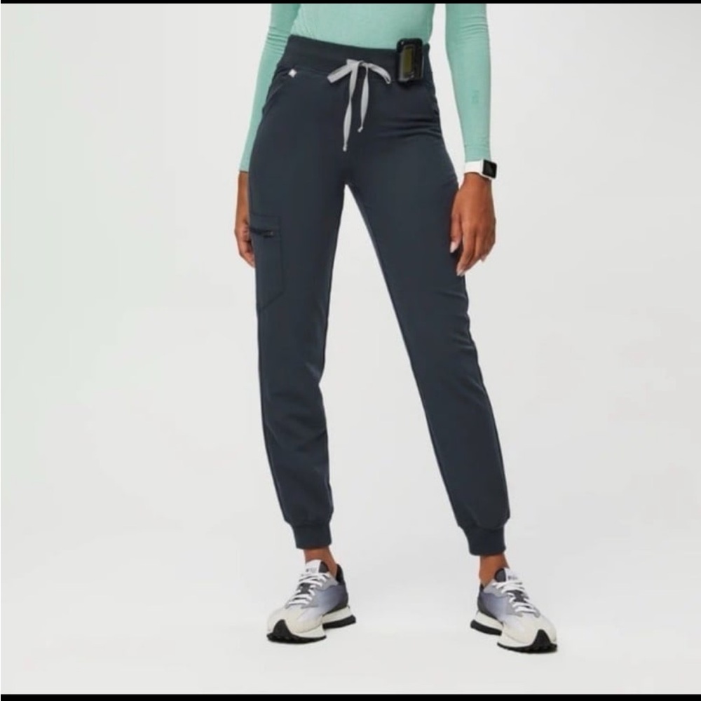FIGS High Waisted Zamora Jogger Scrub Pants Dark Harbor XL